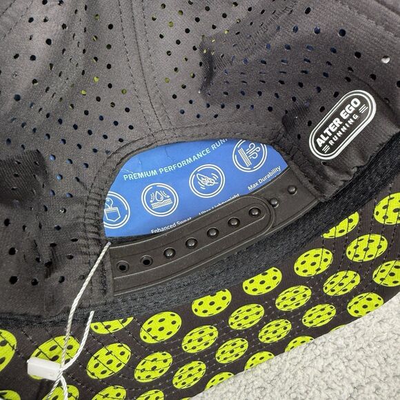 Alter Ego Running Hat Cap Black Coaster Snap Back Litchfield Pickleball NWT Mens - Picture 9 of 11